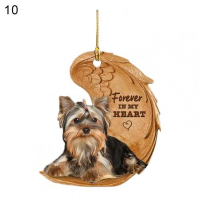 Uus auto rippuv ripats Dekoratiivne armas akrüülist loominguline koerakujuline rippuv vidin Võtme seljakoti ripats kaunistustarvikud