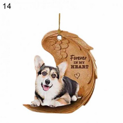 Uus auto rippuv ripats Dekoratiivne armas akrüülist loominguline koerakujuline rippuv vidin Võtme seljakoti ripats kaunistustarvikud