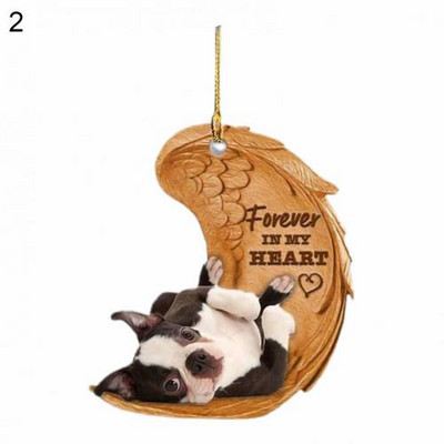 Uus auto rippuv ripats Dekoratiivne armas akrüülist loominguline koerakujuline rippuv vidin Võtme seljakoti ripats kaunistustarvikud