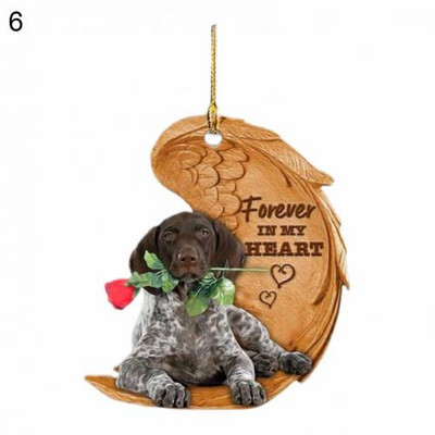 Uus auto rippuv ripats Dekoratiivne armas akrüülist loominguline koerakujuline rippuv vidin Võtme seljakoti ripats kaunistustarvikud