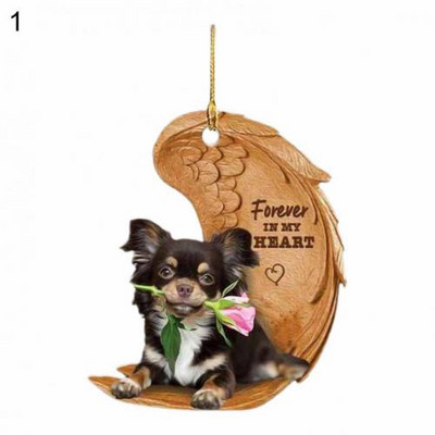 Uus auto rippuv ripats Dekoratiivne armas akrüülist loominguline koerakujuline rippuv vidin Võtme seljakoti ripats kaunistustarvikud