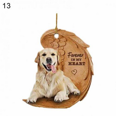 Uus auto rippuv ripats Dekoratiivne armas akrüülist loominguline koerakujuline rippuv vidin Võtme seljakoti ripats kaunistustarvikud