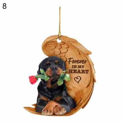 Uus auto rippuv ripats Dekoratiivne armas akrüülist loominguline koerakujuline rippuv vidin Võtme seljakoti ripats kaunistustarvikud