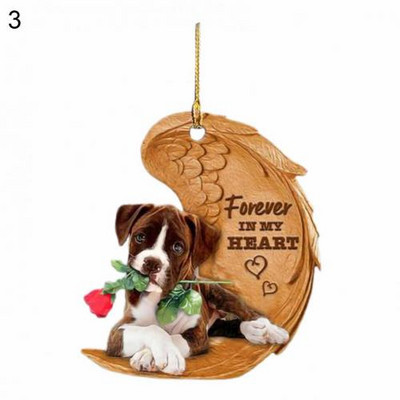 Uus auto rippuv ripats Dekoratiivne armas akrüülist loominguline koerakujuline rippuv vidin Võtme seljakoti ripats kaunistustarvikud