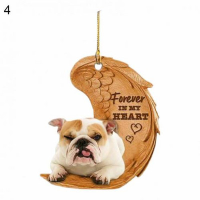 Uus auto rippuv ripats Dekoratiivne armas akrüülist loominguline koerakujuline rippuv vidin Võtme seljakoti ripats kaunistustarvikud