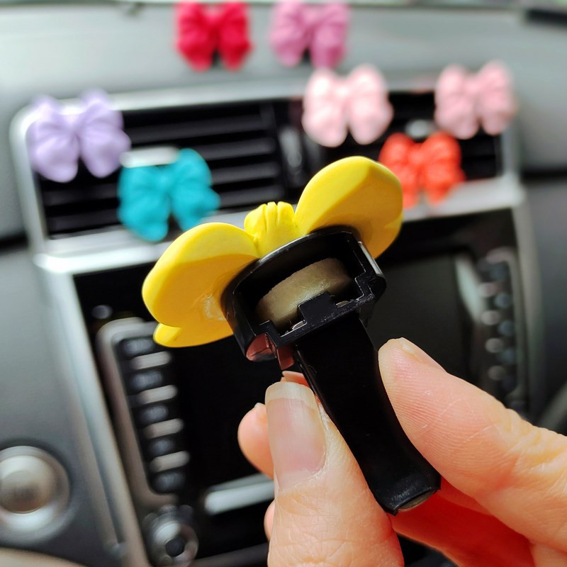Lanko mazgas automobilio oro ventiliacijos gaiviklis kvepalų segtukas Moteris mielas oro kondicionavimo segtukas Automobilio interjero dekoravimo priedai Dovana mergaitei
