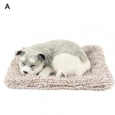 Προσομοίωση βελούδινα ζώα Στολίδι αυτοκινήτου Sleeping Dog Toy Αξεσουάρ αυτοκινήτου Εσωτερικό ταμπλό Διακόσμηση Χαριτωμένο δώρο για κουτάβι