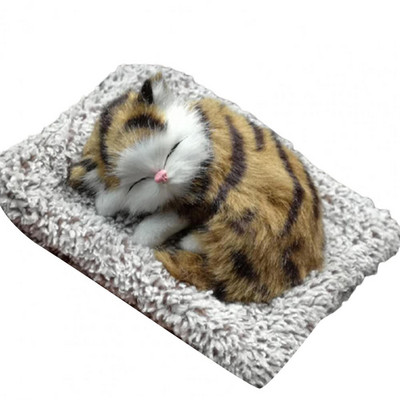 11 modelių mažų pliušinių žaislų modeliavimas katės lėlės miegančios katės automobilio dekoravimas vaikams dovanų fotografijos rekvizitai Kalėdų puošmena