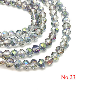 3x4mm/4x6mm/6x8mm Crystal Rondel Beads Γυάλινες χάντρες τροχού με όψη για κοσμήματα που κατασκευάζουν Diy κοσμήματα αξεσουάρ κοσμήματα ευρήματα