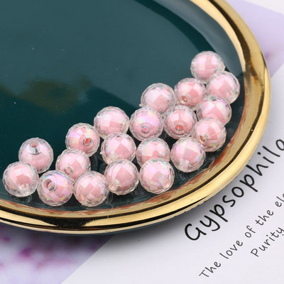 8mm läbipaistev Symphony AB muldhelmed akrüül Ab värvilised helmed tarvikud käsitsi valmistatud helmestega käevõru kaelakee materjal