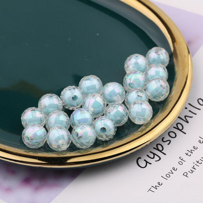 8mm läbipaistev Symphony AB muldhelmed akrüül Ab värvilised helmed tarvikud käsitsi valmistatud helmestega käevõru kaelakee materjal