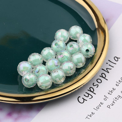 8mm läbipaistev Symphony AB muldhelmed akrüül Ab värvilised helmed tarvikud käsitsi valmistatud helmestega käevõru kaelakee materjal