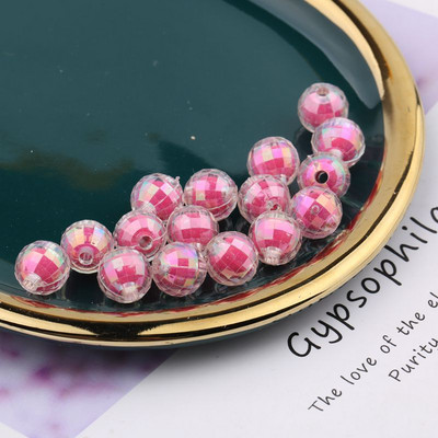 8mm läbipaistev Symphony AB muldhelmed akrüül Ab värvilised helmed tarvikud käsitsi valmistatud helmestega käevõru kaelakee materjal