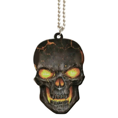 Automobilio galinio vaizdo veidrodžio apdaila Automobilio vidaus apdaila Pakabukų spalvos Helovino kaukolės pakabukas Drop pristatymas