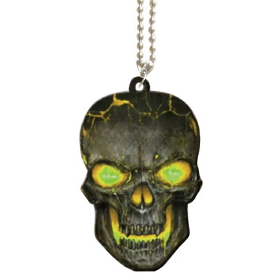 Automobilio galinio vaizdo veidrodžio apdaila Automobilio vidaus apdaila Pakabukų spalvos Helovino kaukolės pakabukas Drop pristatymas