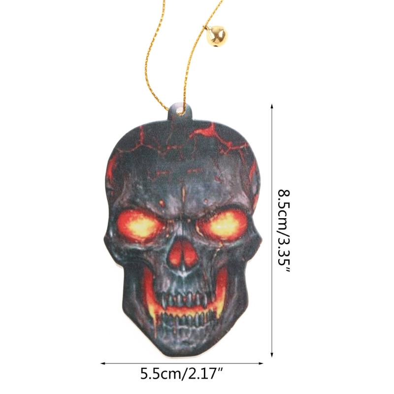 Automobilio galinio vaizdo veidrodžio apdaila Automobilio vidaus apdaila Pakabukų spalvos Helovino kaukolės pakabukas Drop pristatymas