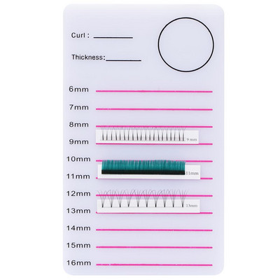 Suport pentru gene acrilice Tabletă individuală pentru gene Paleta de instrumente de machiaj 1 buc Tampă pentru gene Extensie pentru gene Lipici Suport pentru paleți Card