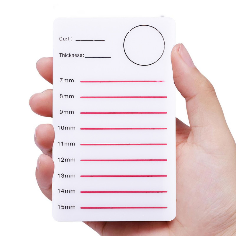 Suport pentru gene acrilice Tabletă individuală pentru gene Paleta de instrumente de machiaj 1 buc Tampă pentru gene Extensie pentru gene Lipici Suport pentru paleți Card