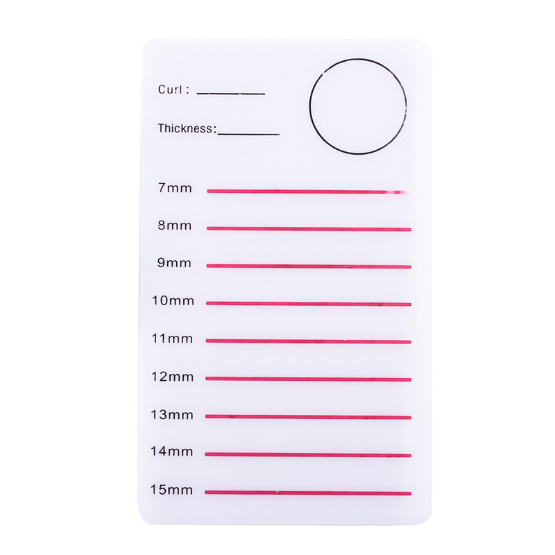 Suport pentru gene acrilice Tabletă individuală pentru gene Paleta de instrumente de machiaj 1 buc Tampă pentru gene Extensie pentru gene Lipici Suport pentru paleți Card