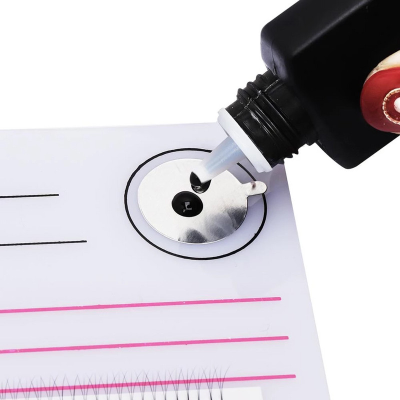 Suport pentru gene acrilice Tabletă individuală pentru gene Paleta de instrumente de machiaj 1 buc Tampă pentru gene Extensie pentru gene Lipici Suport pentru paleți Card