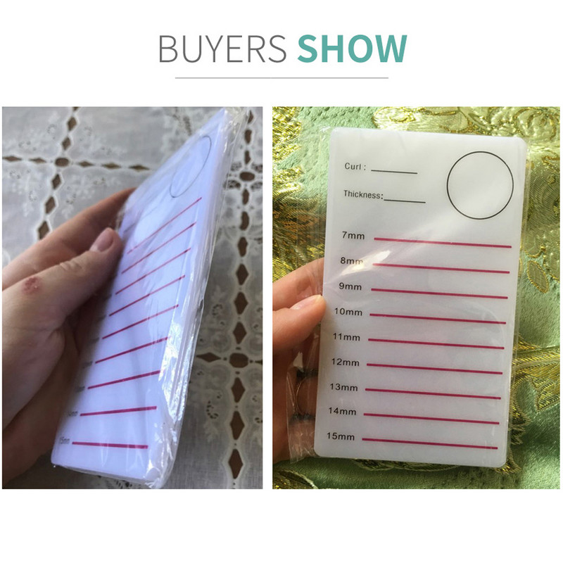 Suport pentru gene acrilice Tabletă individuală pentru gene Paleta de instrumente de machiaj 1 buc Tampă pentru gene Extensie pentru gene Lipici Suport pentru paleți Card