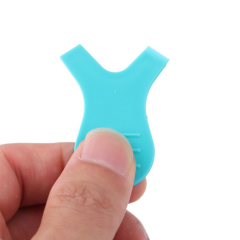 10 vnt Makiažo blakstienų šepetėliai Daugkartinio naudojimo plastikinės švarios šukos Y formos blakstienų pakeliantis rietiklis blakstienų priauginimas ilgalaikiam blakstienų plovimui