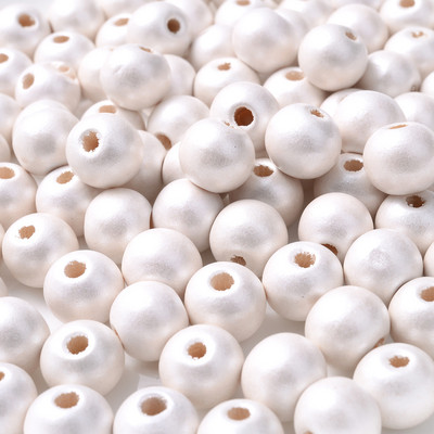 30/10Pcs 10/16mm Στρογγυλές Ξύλινες Χάντρες Φωτεινές πολύχρωμες Χάντρες διαχωρισμού για κοσμήματα Κατασκευή Diy Κολιέ Βραχιόλια Αξεσουάρ Χονδρική