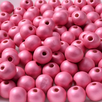 30/10Pcs 10/16mm Στρογγυλές Ξύλινες Χάντρες Φωτεινές πολύχρωμες Χάντρες διαχωρισμού για κοσμήματα Κατασκευή Diy Κολιέ Βραχιόλια Αξεσουάρ Χονδρική