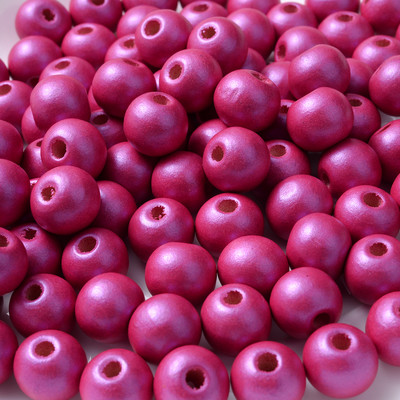 30/10Pcs 10/16mm Στρογγυλές Ξύλινες Χάντρες Φωτεινές πολύχρωμες Χάντρες διαχωρισμού για κοσμήματα Κατασκευή Diy Κολιέ Βραχιόλια Αξεσουάρ Χονδρική