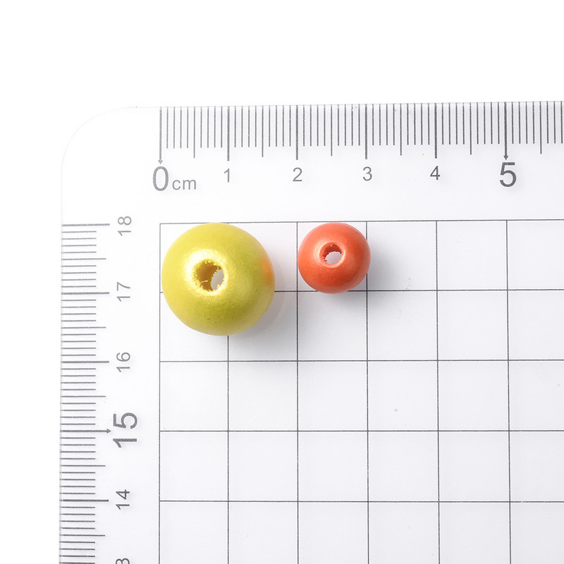 30/10Pcs 10/16mm Στρογγυλές Ξύλινες Χάντρες Φωτεινές πολύχρωμες Χάντρες διαχωρισμού για κοσμήματα Κατασκευή Diy Κολιέ Βραχιόλια Αξεσουάρ Χονδρική