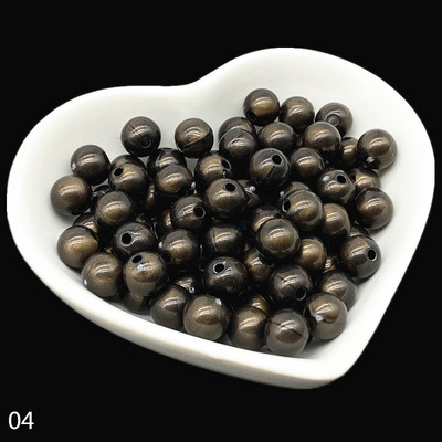 50 τμχ Ακρυλικές χάντρες 8mm Spacer Beads για κοσμήματα κατασκευής χειροποίητων DIY # RoLi