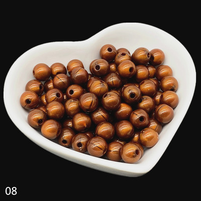 50 τμχ Ακρυλικές χάντρες 8mm Spacer Beads για κοσμήματα κατασκευής χειροποίητων DIY # RoLi