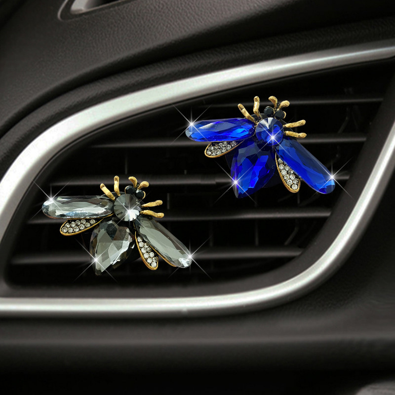 „Crystal Diamond Bee“ automobilių oro gaiviklis „Auto Outlet“ kvepalai „Bees“ spaustukai, salono priedai, automobilių stiliaus ventiliacijos kvapų difuzorius
