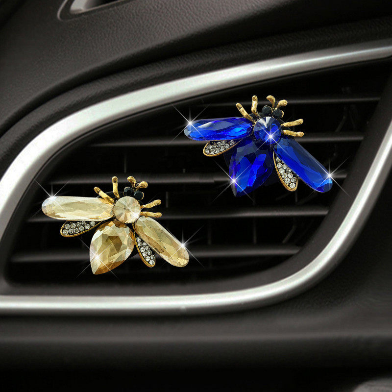 „Crystal Diamond Bee“ automobilių oro gaiviklis „Auto Outlet“ kvepalai „Bees“ spaustukai, salono priedai, automobilių stiliaus ventiliacijos kvapų difuzorius