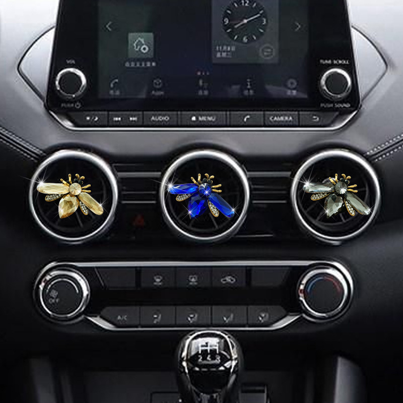 „Crystal Diamond Bee“ automobilių oro gaiviklis „Auto Outlet“ kvepalai „Bees“ spaustukai, salono priedai, automobilių stiliaus ventiliacijos kvapų difuzorius