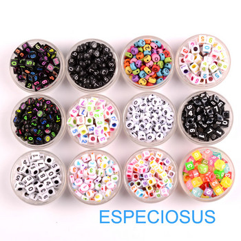 Flat Heart Shape 7mm Mixed Colorful Acrylic Digit Beads For DIY Numeral Spacer Jewelry Bracelets Handcraft Making Figure 100pcs