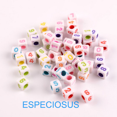 Lameda südame kujuga 7 mm segatud värvilised akrüülist numbriga helmed isetegemiseks Numbrilised vahetükid ehted käevõrud käsitööna meisterdamine 100 tk