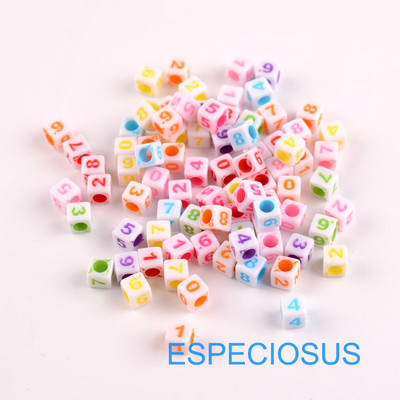 Lameda südame kujuga 7 mm segatud värvilised akrüülist numbriga helmed isetegemiseks Numbrilised vahetükid ehted käevõrud käsitööna meisterdamine 100 tk