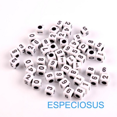 Lameda südame kujuga 7 mm segatud värvilised akrüülist numbriga helmed isetegemiseks Numbrilised vahetükid ehted käevõrud käsitööna meisterdamine 100 tk