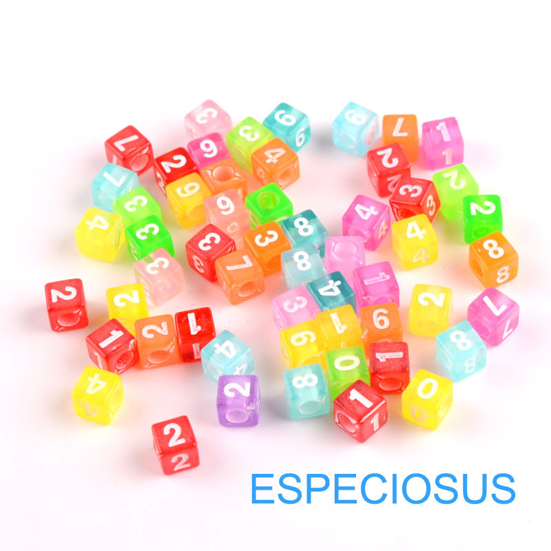 Lameda südame kujuga 7 mm segatud värvilised akrüülist numbriga helmed isetegemiseks Numbrilised vahetükid ehted käevõrud käsitööna meisterdamine 100 tk