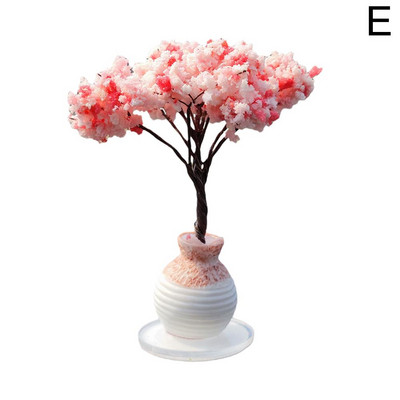 Auto minipuukaunistused keskkonsool Autole paigaldatav roheliste taimede tarvikud Simuleeritud lillekaunistus Armas kingitus tüdrukutele