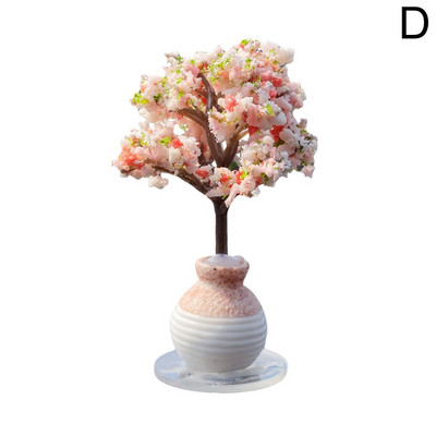 Auto minipuukaunistused keskkonsool Autole paigaldatav roheliste taimede tarvikud Simuleeritud lillekaunistus Armas kingitus tüdrukutele