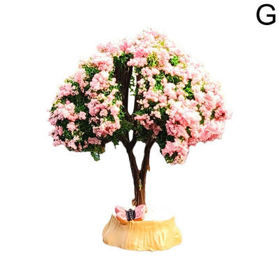 Auto minipuukaunistused keskkonsool Autole paigaldatav roheliste taimede tarvikud Simuleeritud lillekaunistus Armas kingitus tüdrukutele