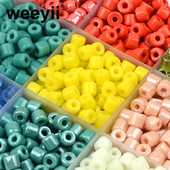 4x5 mm-es többszínű nagy lyukú kocka csövek gyöngyök laza távtartó gyöngyök ékszerkészítéshez, barkácsolás, kézzel készített karkötő varázsi kiegészítők