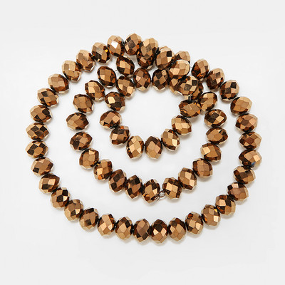 1 szál nyári színes átlátszó fényes AB kristály Rondelle üvegcsiszolt gyöngyök ékszerkészítéshez, barkácsolás kiegészítőkhöz