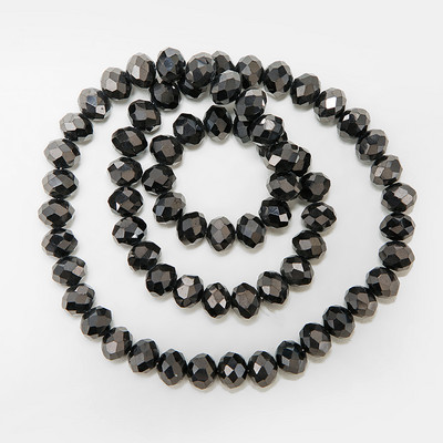 1 szál nyári színes átlátszó fényes AB kristály Rondelle üvegcsiszolt gyöngyök ékszerkészítéshez, barkácsolás kiegészítőkhöz