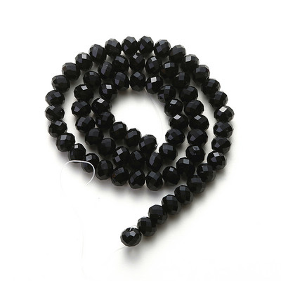 1 szál nyári színes átlátszó fényes AB kristály Rondelle üvegcsiszolt gyöngyök ékszerkészítéshez, barkácsolás kiegészítőkhöz