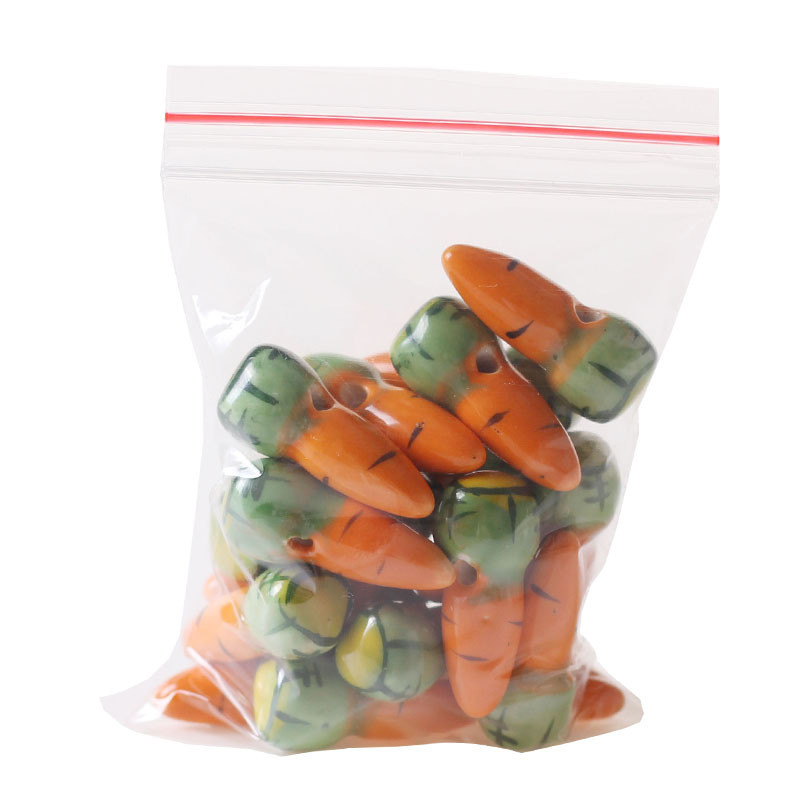 10db 26*10mm sárgarépa kerámia gyöngyök barkács távtartó gyöngyök porcelán laza gyöngyök ékszerkészítéshez