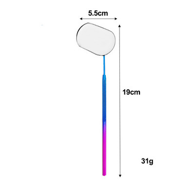 1 τεμ. Επέκταση βλεφαρίδων Φορητός καθρέφτης εμβολιασμού από ανοξείδωτο χάλυβα με μακριά λαβή καθρέφτη Εργαλεία μακιγιάζ Ελέγξτε την επέκταση ψεύτικων βλεφαρίδων