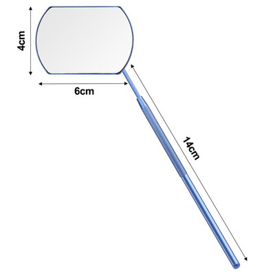 1 τεμ. Επέκταση βλεφαρίδων Φορητός καθρέφτης εμβολιασμού από ανοξείδωτο χάλυβα με μακριά λαβή καθρέφτη Εργαλεία μακιγιάζ Ελέγξτε την επέκταση ψεύτικων βλεφαρίδων